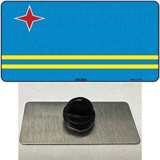 Aruba Flag Lapel Pin - Arubans Country National Flag Metal Hat Pin Backpack Tie Shirt Button Pinback Craft Supply