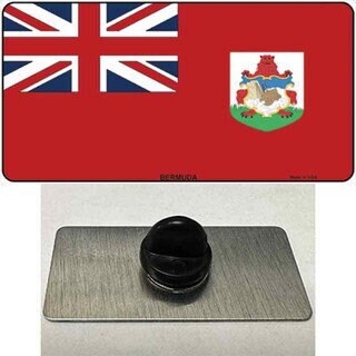 Bermuda Flag Lapel Pin - Bermudian British Overseas Territory of Bermuda Flag Metal Hat Pin Backpack Tie Shirt Button Pinback Craft Supply