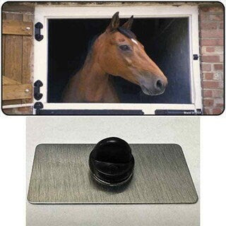 Horse In Barn Lapel Pin - Horse Lover Breed Horse Racing Farm Metal Hat Pin Backpack Tie Shirt Button Pinback Craft Supply