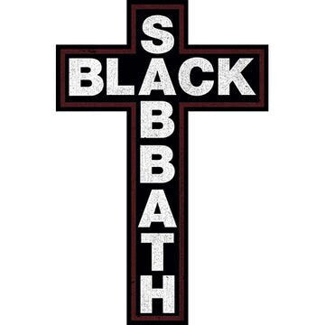 BLACK SABBATH Cross Sticker Decal - 4x6 Inch - Ozzy Osbourne Ronnie James Dio - Black Sabbath Rock Band Vinyl Decal Sticker Craft Supply