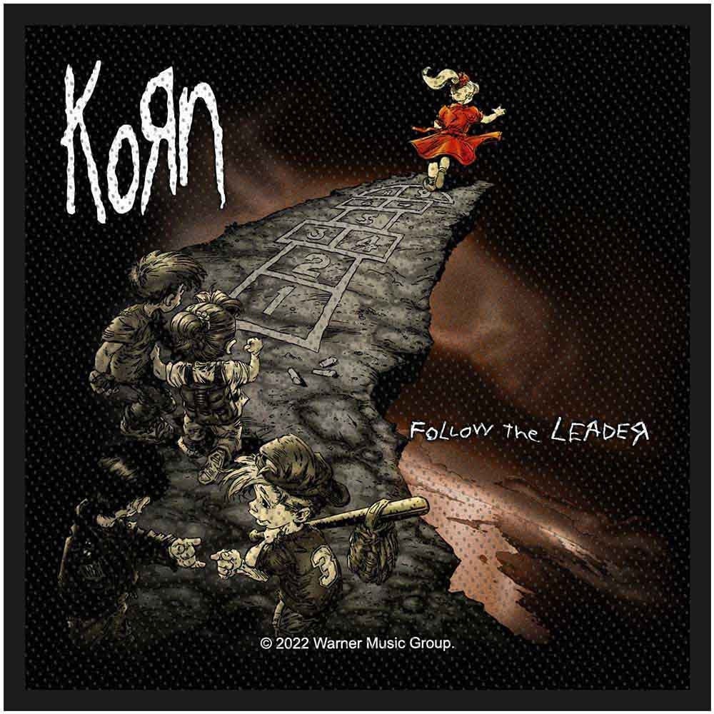 KORN Follow The Leader Patch - 4x4 Inch - KORN Follow The Leader Album Cover Embroidered Patch Applique Craft Supply - Officially Licensed