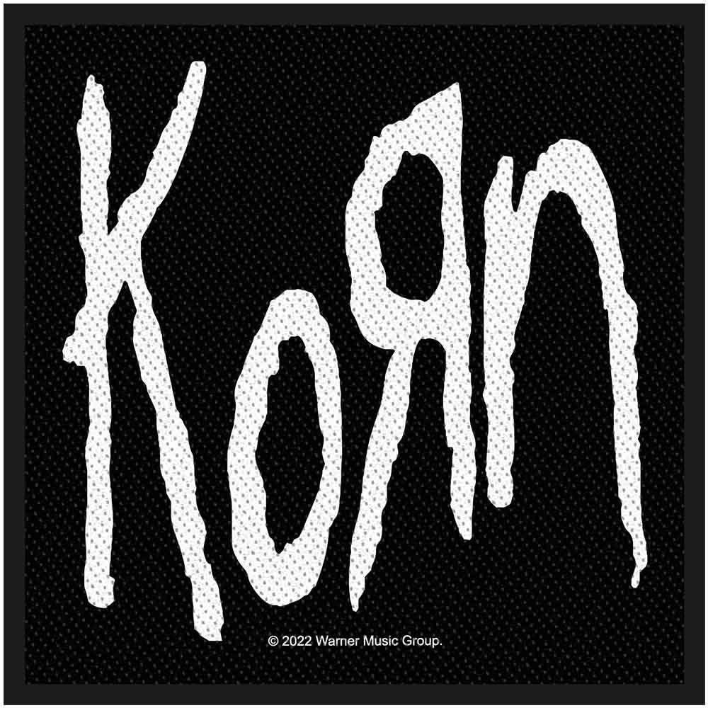 KORN Patch - 4x4 Inch - KORN Rock Band Logo Embroidered Patch Applique Craft Supply - Officially Licensed