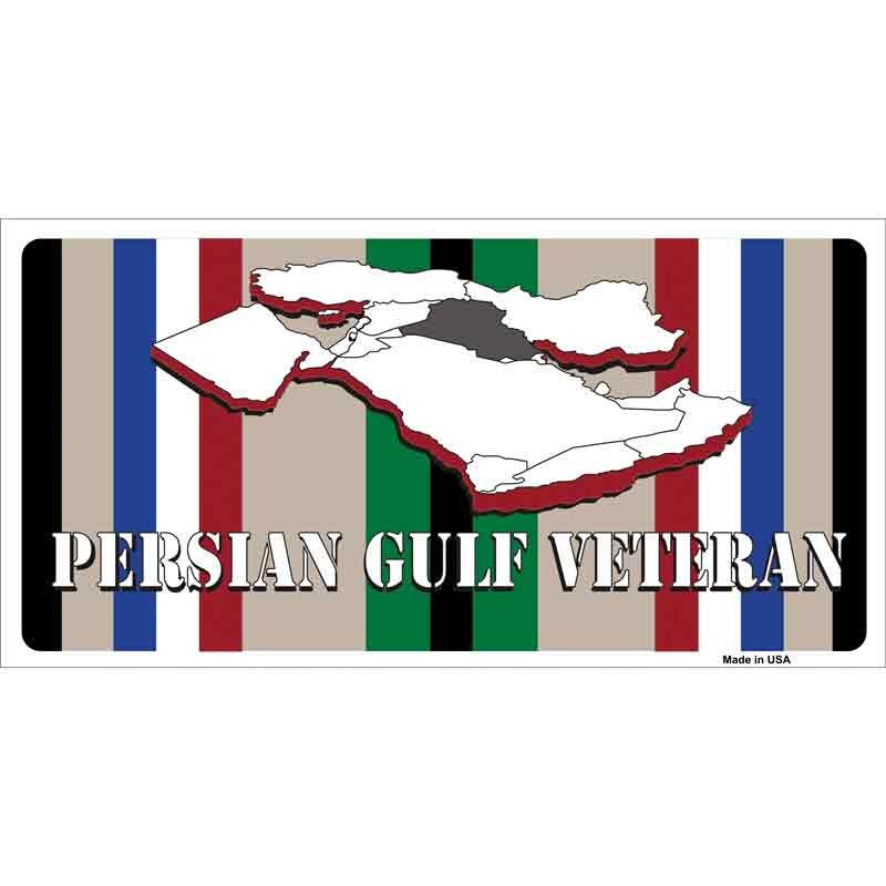 Persian Gulf Veteran Sticker Decal - 6x3 Inch - Novelty Rectangle Sticker Decal - Military Water Resistant Car Truck Window Craft Supply