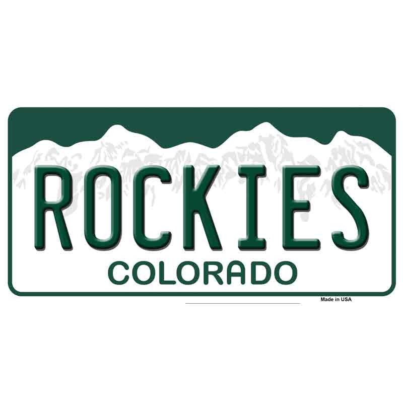 ROCKIES Colorado State Sticker Decal - 6x3 Inch - Novelty Rectangle Sticker Decal - Baseball Water Resistant Car Truck Window Craft Supply