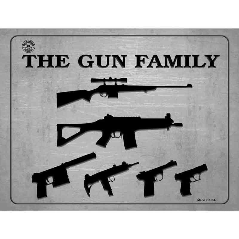 The Gun Family 2nd Amendment Decal - 6x4.5 Inch - Right to Bear Arms Novelty Sticker Decal - Water Resistant Car Truck Window Craft Supply