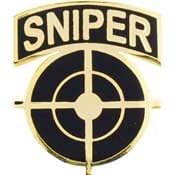 US MILITARY Sniper Gun Scope Tab Lapel Pin - Enamel Pin for Backpack Tie Shirt Trading Button Pinback Craft Supply