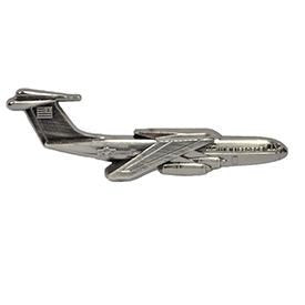 AIR FORCE C-141 Starlifter Aircraft Lapel Pin - 2.5 Inch - USAF Air Force Pewter Pin for Backpack Tie Shirt Trading Button Pinback