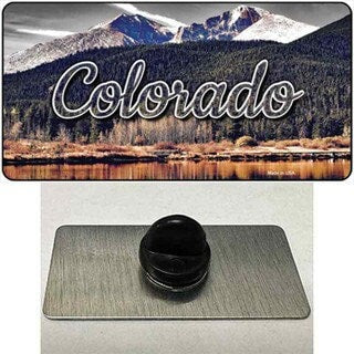 Colorado Forest and Mountains Lapel Pin - United States Tourist Travel Gift Metal Hat Pin Backpack Tie Shirt Button Pinback Craft Supply