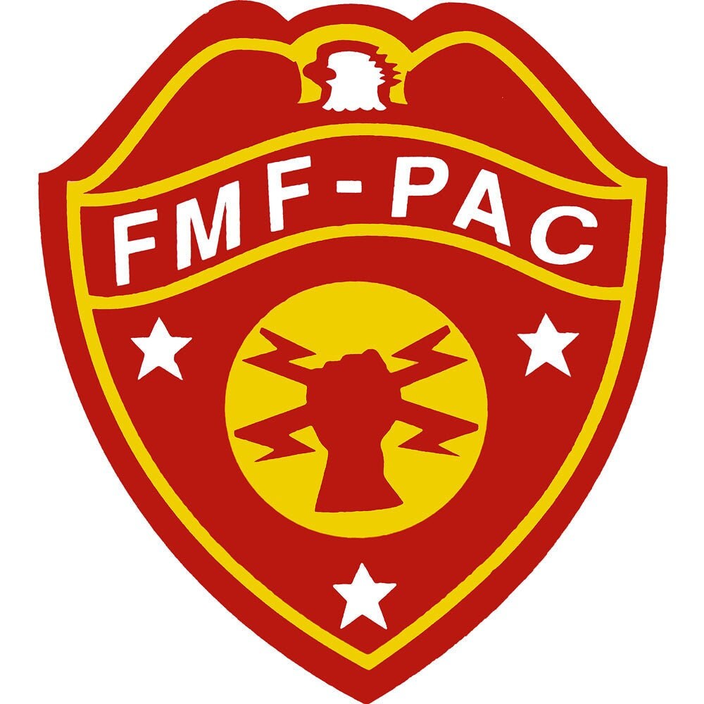 Marine Corps FMF-PAC Fleet Marine Force Pacific Clear Decal Sticker - Marines Clear Decal Car Truck Window Vehicle Military Craft Supply