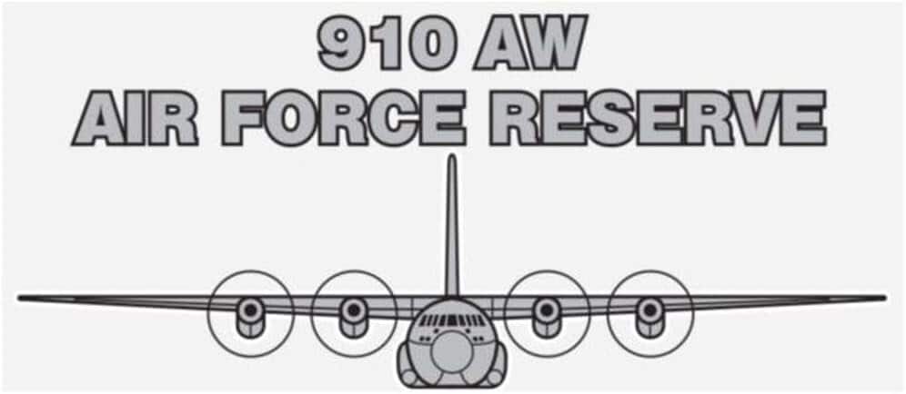 AIR FORCE Reserve 910 AW Clear Decal Sticker - United States Air Force 910th Airlift Wing Clear Decal Car Truck Window Vehicle Military