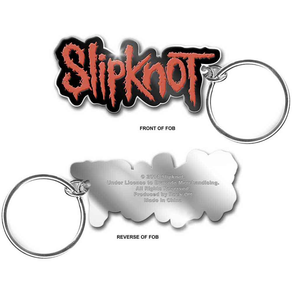 SLIPKNOT Metal Enamel Keychain - Heavy Metal Band Logo Corey Taylor - Rock Band Keyring Keyfob