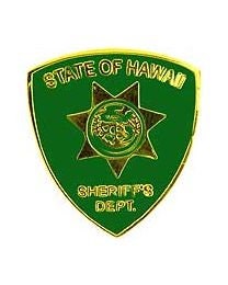 Hawaii Sheriff Lapel Pin - Hawaii State Police Public Safety Sheriff - Enamel Pin Backpack Tie Shirt Trading Button Pinback Craft Supply