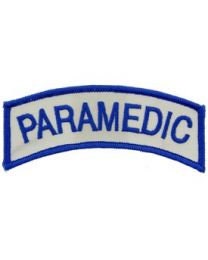 PARAMEDIC Tap Patch - Rocker Tab Patch for Shirt or Jacket Paramedic Medic EMS EMT - Military Embroidered Patch Craft Supply