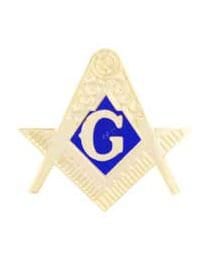 Mason Lapel Pin - Free Mason Masonic Compass and Square Masons logo - Enamel Pin Backpack Tie Shirt Trading Button Pinback Craft Supply