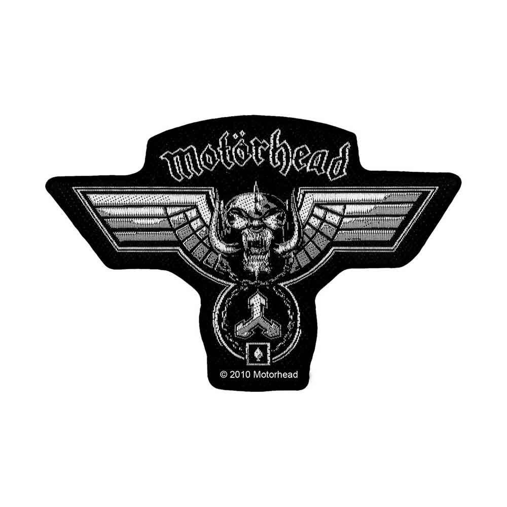 MOTORHEAD Patch - 4.6x3 Inch - Motorhead Hammered Cut Out Logo Round Rock Band Embroidered Patch Applique Craft Supply - Officially Licensed