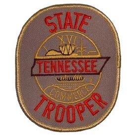 TENNESSEE STATE POLICE Embroidered Patch - Tennessee State Troopers State Police Highway Patrol - Patch Applique Craft Supply