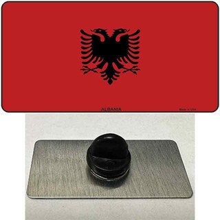 Albania Flag Lapel Pin - Albanian Country National Flag Metal Hat Pin Backpack Tie Shirt Button Pinback Craft Supply