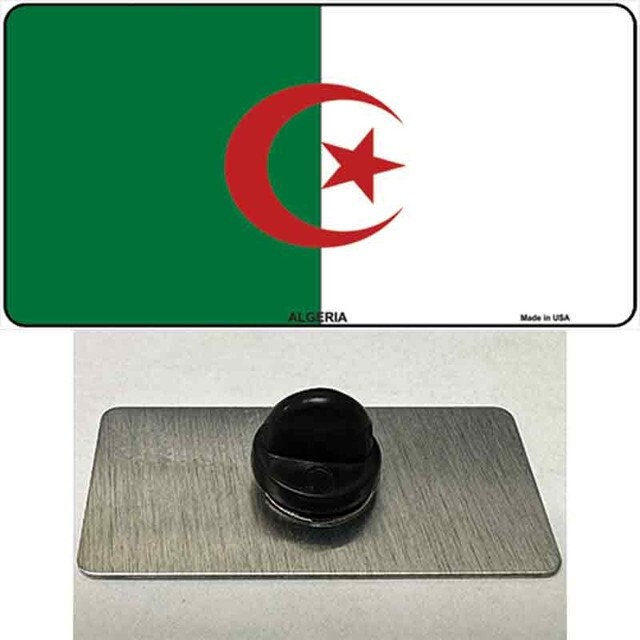 Algeria Flag Lapel Pin - Algerian Country National Flag Metal Hat Pin Backpack Tie Shirt Button Pinback Craft Supply