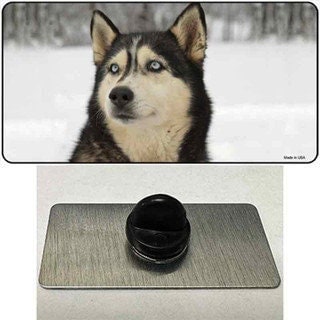 Husky Dog Lapel Pin - Pet Lover Dog Breed Husky Metal Hat Pin Backpack Tie Shirt Button Pinback Craft Supply