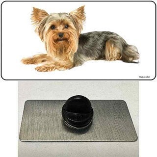 Yorkshire Terrier Dog Lapel Pin - Pet Lover Dog Breed Yorkshire Terrier Metal Hat Pin Backpack Tie Shirt Button Pinback Craft Supply