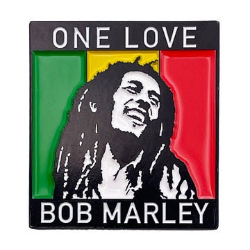 BOB MARLEY Lapel Pin - 1.5 Inch - Bob Marley One Love Rasta Jamaican Reggae Craft Supply