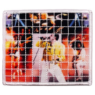 QUEEN Band Grid Patch - 3.5x3 Inch - Queen Rock Band Freddie Mercury Brian May Embroidered Patch Applique Craft Supply