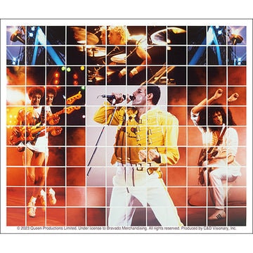 QUEEN Singing Grid Sticker Decal - 4.25x5 Inch - Freddie Mercury Brian May Rock Band Vinyl Decal Sticker Craft Supply