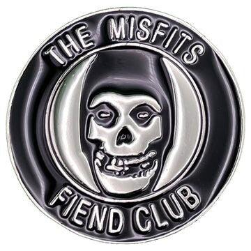 MISFITS Fiend Club Lapel Pin -1.25 Inch - American Punk Rock Band Glenn Danzig Craft Supply