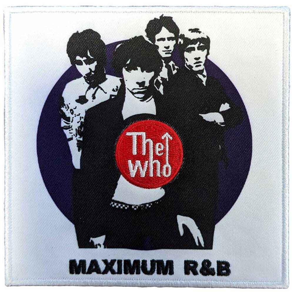 THE WHO Maximum R&B Patch - 4x4 Inch - The Who Target British Flag Rock Band Embroidered Patch Applique Craft Supply