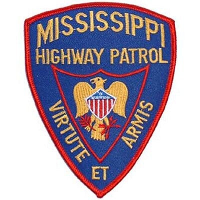 MISSISSIPPI HIGHWAY PATROL Embroidered Patch - Mississippi State Police Trooper Highway Safety Patrol - Patch Applique Craft Supply
