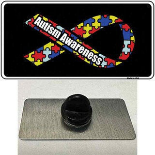 Autism Awareness Lapel Pin - Puzzle Piece Ribbon Metal Hat Pin Backpack Tie Shirt Button Pinback Craft Supply