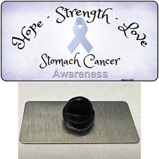 Stomach Cancer Ribbon Awareness Lapel Pin - Hope Strength Love Metal Hat Pin Backpack Tie Shirt Button Pinback Craft Supply