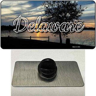 Delaware River Sunset State Lapel Pin - United States Tourist Travel Gift Metal Hat Pin Backpack Tie Shirt Button Pinback Craft Supply