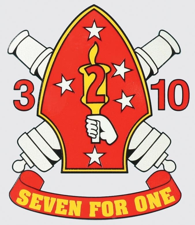 Marine Corps 3rd Battalion, 10th Marines Regiment Clear Decal Sticker - Seven For One Decal Car Truck Window Vehicle Military Craft Supply
