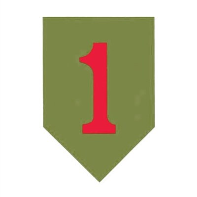 ARMY 1st Infantry Division Decal Sticker - United States ARMY The Big Red One First Div Decal Car Truck Window Vehicle Military Craft Supply
