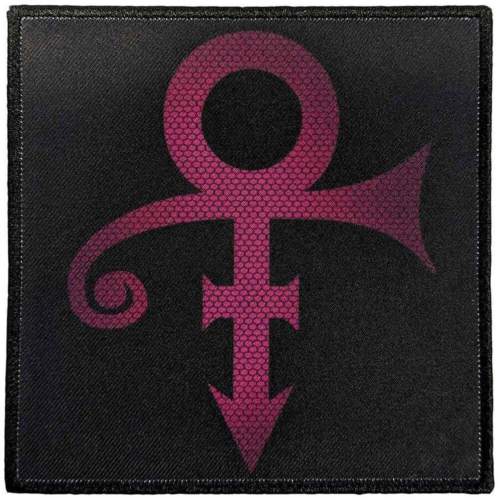 Prince Patch - 4x4 Inch - Purple Rain Hexagonally Textured Symbol Singer Legend Prince Embroidered Music Band Patch Applique Craft Supply