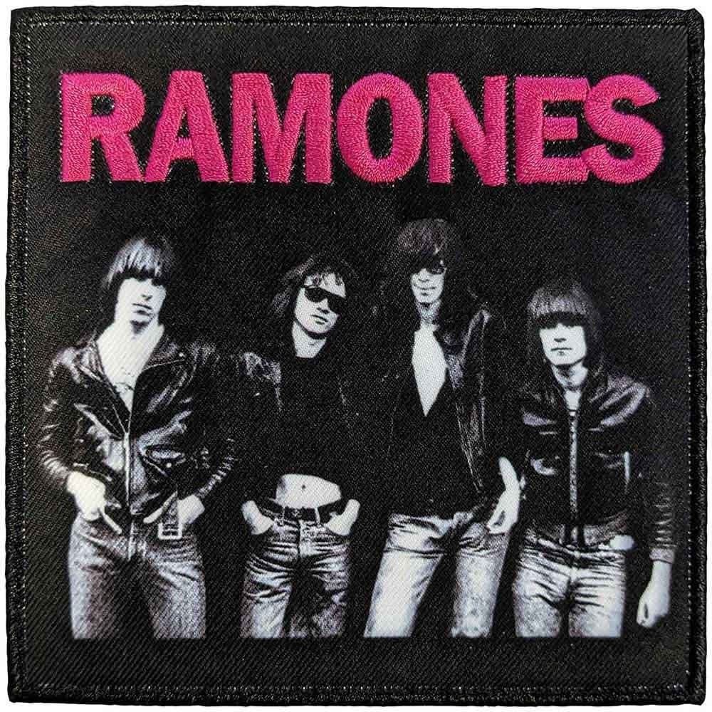 RAMONES Band Photo Patch - Approx 4x4 Inch - Ramones Punk Rock Band Embroidered Patch Applique Craft Supply - Officially Licensed