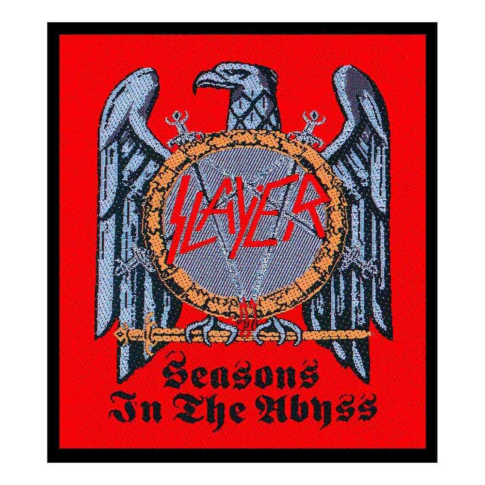 SLAYER Seasons In The Abyss Patch - 3.75x4 Inch - Slayer Thrash Metal Band Embroidered Patch Applique Craft Supply - Officially Licensed