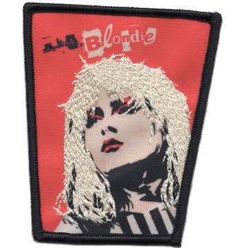 BLONDIE Red Billy Patch - 3.4x4 Inch - Debbie Harry Billy O'Connor Blondie Embroidered Rock Band Patch Applique Craft Supply