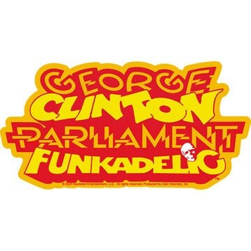 GEORGE CLINTON Parliament Funkadelic Sticker Decal - 6x3 Inch - George Clinton Funk Musician Band Vinyl Decal Sticker Craft Supply