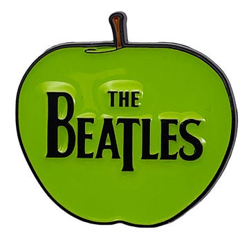 THE BEATLES Apple Name Logo Lapel Pin - 1.25 Inch - Beatles Paul John George Ringo Rock Band Enamel Lapel Pin Craft Supply