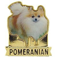 Pomeranian Dog Lapel Pin - Pet Lover Dog Breed Pomeranian Metal Enamel Pin Backpack Tie Shirt Trading Button Pinback