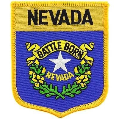NEVADA State Shield Embroidered Patch Applique - USA United States of America Patch Craft Supply