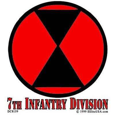 Army 7th Infantry Division Sticker Decal - United States Army Infantry 7th Div Veteran Vets Military Marines Craft Supply
