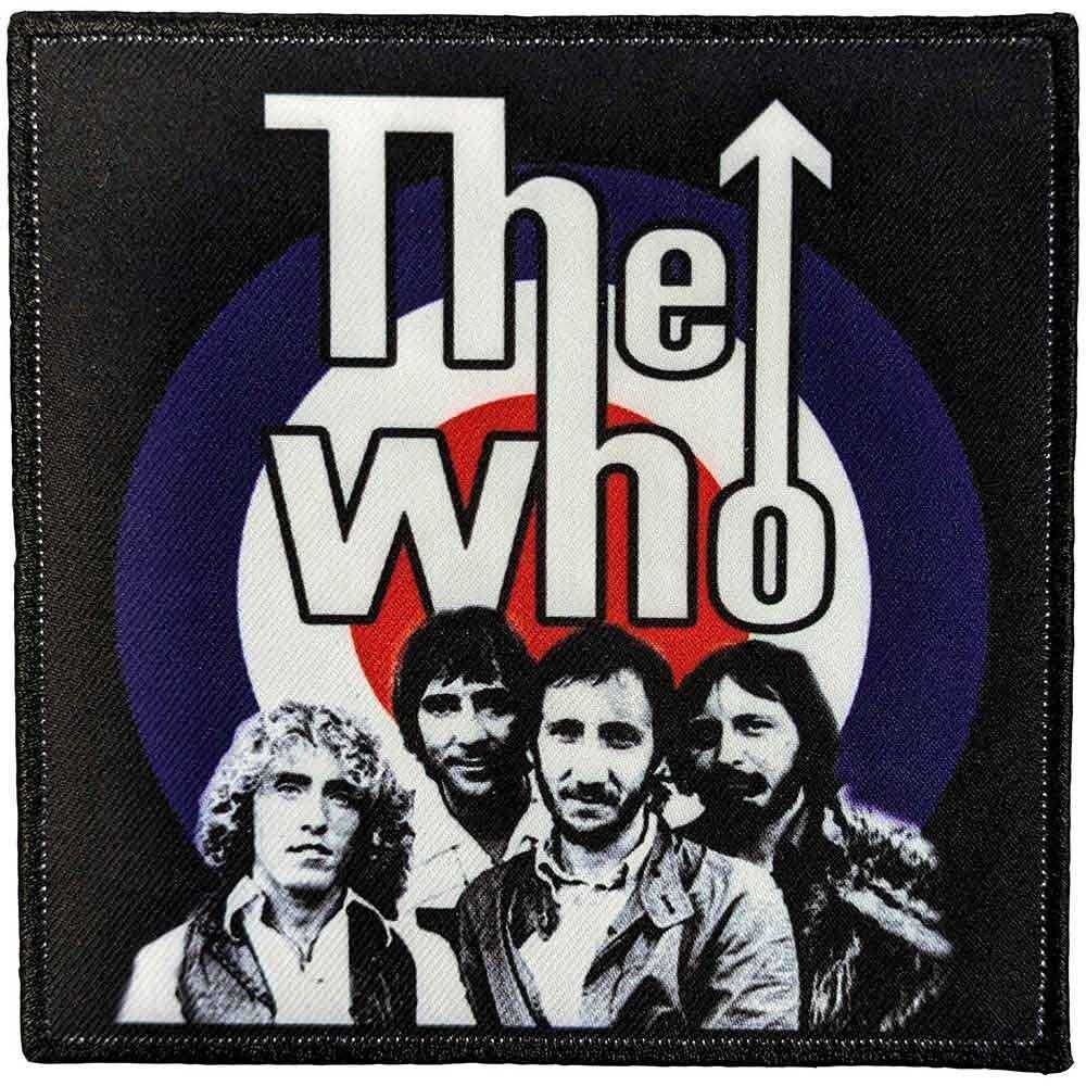 THE WHO Band Photo Patch - 4x4 Inch - The Who Target British Flag Rock Band Embroidered Patch Applique Craft Supply