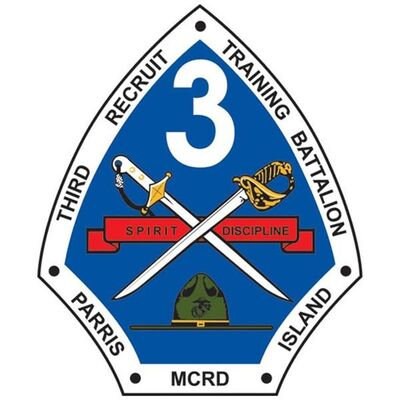 Marines 3rd Recruit Training Battalion Clear Decal Sticker - USMC Marine Corps Clear Decal Car Truck Window usmc Military Craft Supply