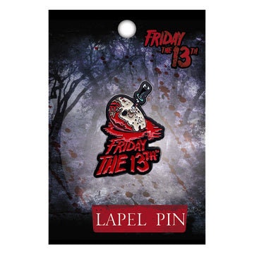 FRIDAY THE 13TH Logo Lapel Pin - 1.25 Inch - Jason Voorhees Classic Horror Movie Series Enamel Lapel Pin Craft Supply