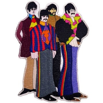 THE BEATLES Yellow Submarine Patch - 2.75x4 Inch - Beatles Yellow Submarine Standing Together Album Embroidered Patch Applique Craft Supply