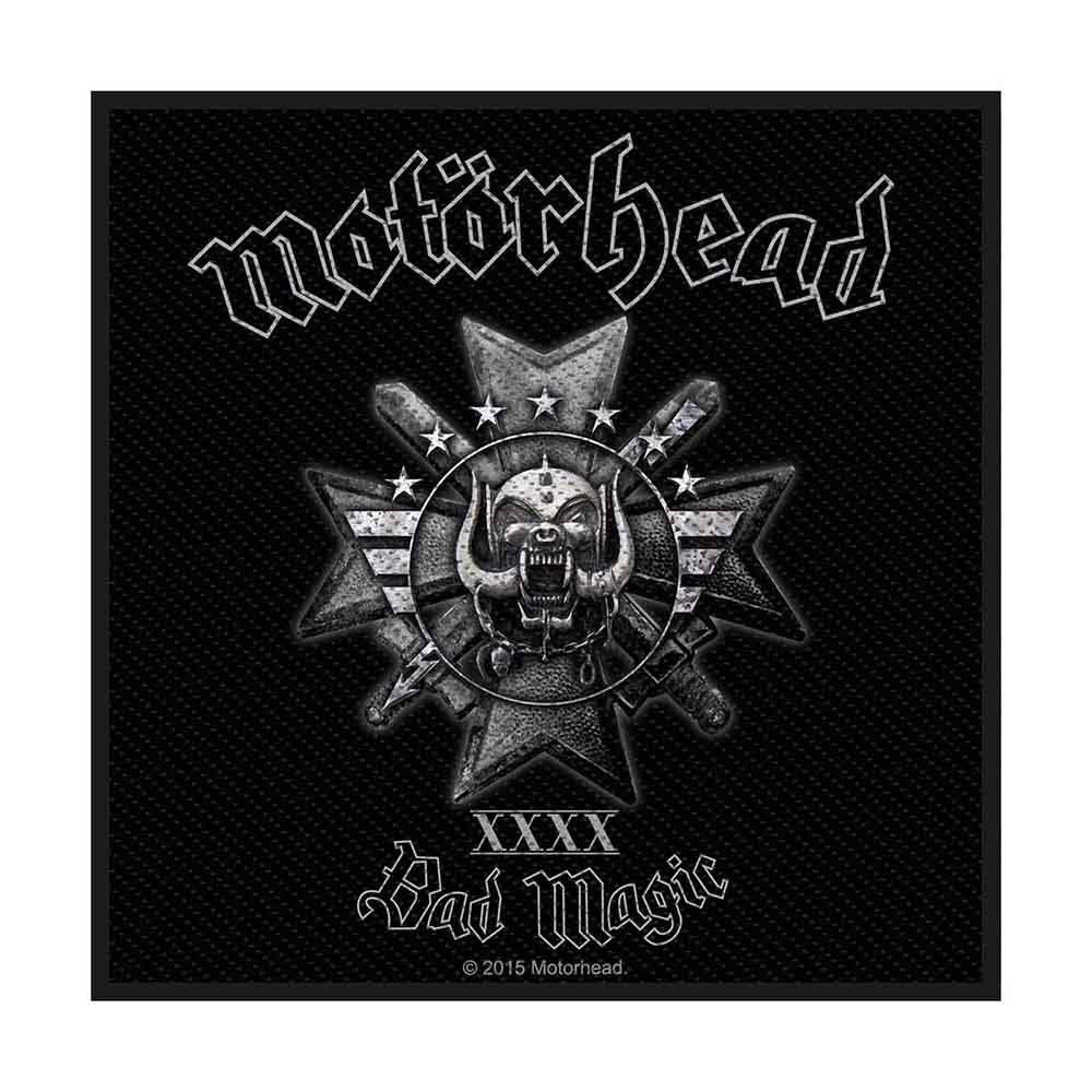 MOTORHEAD Patch - 4x4 Inch - Motorhead Bad Magic Album Rock Band Logo Embroidered Patch Applique Craft Supply - Officially Licensed