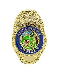 Indiana State Police Lapel Pin - ISP Indiana State Trooper Police - Enamel Pin Backpack Tie Shirt Trading Button Pinback Craft Supply